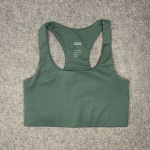 Girlfriend Collective Sports Bra Womens Small Paloma Green Racerback Gym Workout
